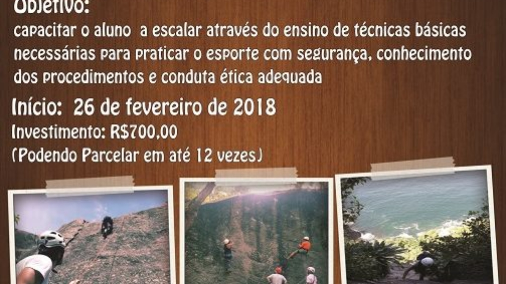 Curso Básico de Escalada